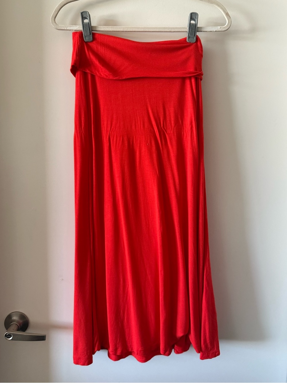 EUC GAP Fold Over Stretch Maxi Skirt